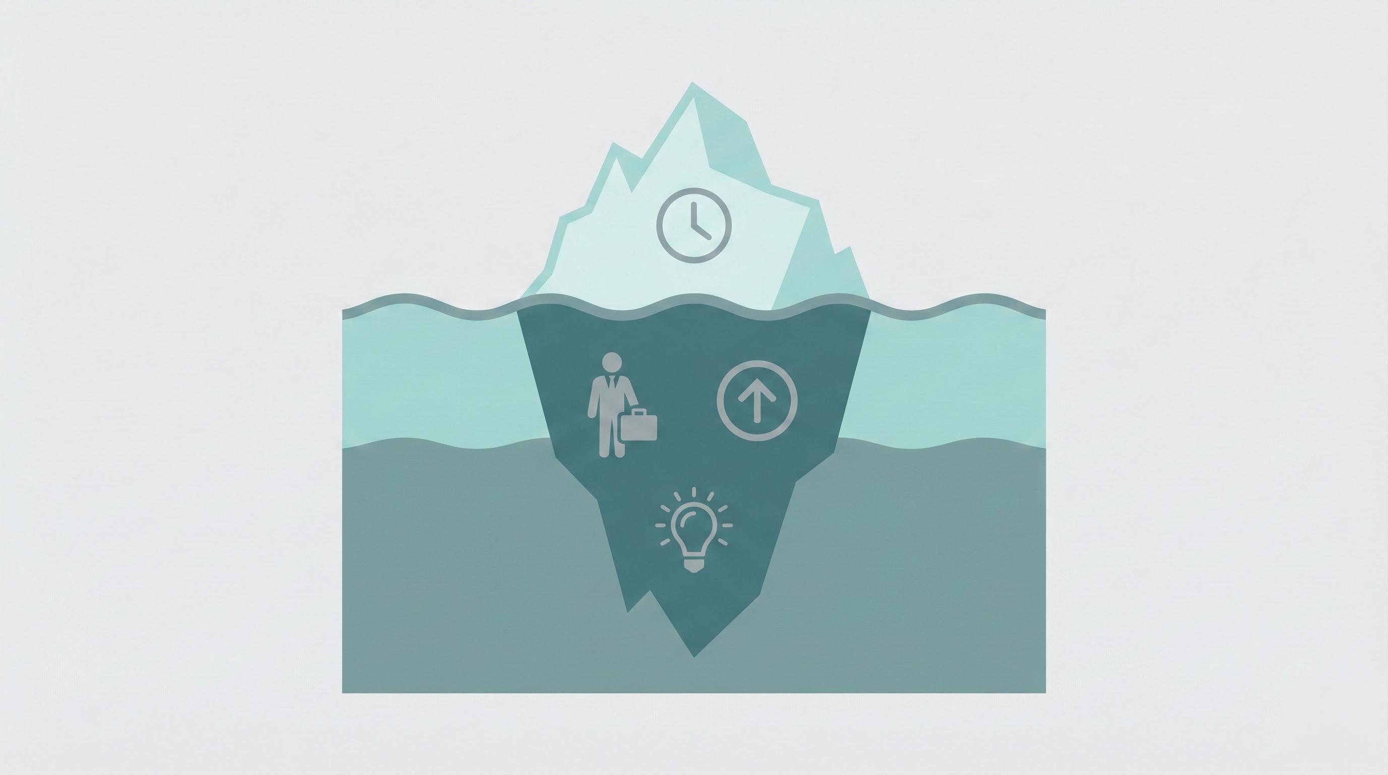 The hidden costs iceberg: what you see is just the tip — talent, growth, and innovation lie beneath